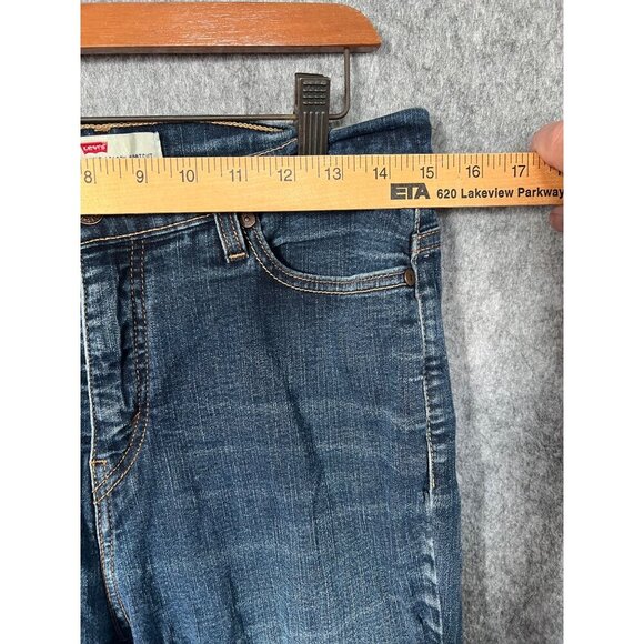 Levis Womens Distressed perfectly slimming  Jeans sz 30 bootcut Wash Denim 512 - Picture 13 of 14